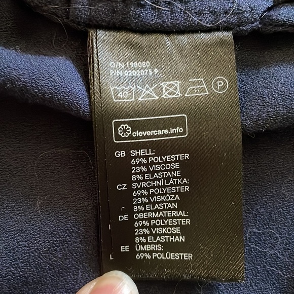 Divided H&M Navy Blue Open Front Blazer Size 12 Women's Long Sleeve Business - Picture 5 of 8